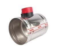 FLAGPVPAGT Électrovanne à amortisseur motorisée en acier inoxydable 220, 201 V/12V/24V, 4/5/6/8 pouces, évent de conduit d'air 63/76/80/100/125/150/200/250mm(OD 200mm,AC220V)