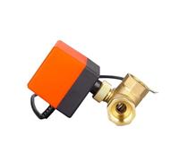 FLAGPVPAGT Électrovanne à boisseau sphérique filetage électrique en laiton, 2 voies, 3 fils, avec actionneur, AC220V/DC12V/24V, DN15/DN20/DN25/DN32/DN40(DN15,12V_3 WAY)