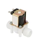 FLAGPVPAGT Électrovanne à filetage 1/2 "3/4", AC 110V 220V DC 12V 24V, vanne de contrôle la pression l'eau et l'air, interrupteur contrôleur, normalement fermé(1/2",RIGHT_110V_NORMALLY CLOSED)