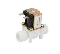 FLAGPVPAGT Électrovanne à filetage mâle 1/2" 3/4" AC 220V DC 12V 24V, interrupteur de commande d'eau, normalement fermée/ouverte(1/2",24V_NORMALLY CLOSED)