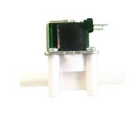 FLAGPVPAGT Électrovanne d'entrée d'eau normalement fermée 0.02-0,8 mpa, DC 12V 24V 220V, contrôleur de vanne en plastique, interrupteur débit distributeur 12 volts(12V)