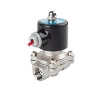 FLAGPVPAGT Électrovanne Électrique En Acier Inoxydable 1/4" 3/8" 1/2" 3/4" 1" Normalement Fermée Pneumatique Adaptée Fit For Eau, Huile, Air, Gaz 12V/24V/220V/110V(DN20,DC24V)