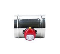 FLAGPVPAGT Électrovanne électrique en acier inoxydable, 4 "5" 6 "8" 220V 12V, conduit d'air, amortisseur motorisé for Ventilation 100/125/150/200mm(125mm,DC24V)