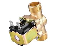 FLAGPVPAGT Électrovanne Électrique En Laiton G1/2 ''N/C 12v 24v 220v G3/4'', Interrupteur De Débit D'entrée D'air Et D'eau Fit For Vanne Chauffe-eau Solaire(3/4",12V)