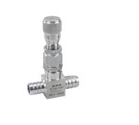 FLAGPVPAGT Tuyau de 4/6/8/10/12/14 mm, vanne à aiguille en acier inoxydable 304, régulateur débit micrométrique for eau et gaz(10mm,Straight)