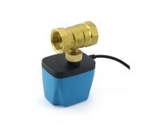 FLAGPVPAGT Vanne à bille électrique en laiton 2 fils, normalement fermée et ouverte, DN15 1/2 "à 1", 220V 12V24V, for l'eau l'huile, solénoïde de remplacement(1-1/4",AC220V_NORMALLY CLOSED)