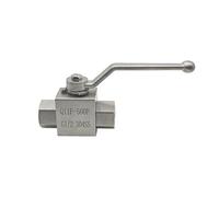 FLAGPVPAGT Vanne à bille haute pression 2 voies, en acier inoxydable 304/316L, filetage femelle 1/4 "3/8" 1/2 "3/4" 1 "2", vannes d'eau interrupteur hydraulique(3/8",304 STAINLESS STEEL_POM-SEAL)