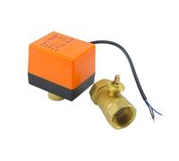 FLAGPVPAGT Vanne à bille motorisée 2 voies en laiton, 1/2 "3/4" 1 ", DN15/DN20/DN25, solénoïde électrique trois fils et deux commandes, 220V AC 12V DC(3/4",220VAC_3 WIRE - 2 POINT)