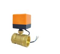 FLAGPVPAGT Vanne à bille motorisée en laiton, électrovanne électrique alternative trois fils, deux commandes, une commande, 220V 24V 12V AC/DC(1-1/4",24VAC_CR02)