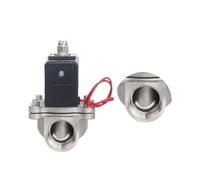 FLAGPVPAGT Vanne d'eau électrique 2 voies G1/2 DN15, 220v, arrêt N/C, bobine solénoïde Non chaude en acier inoxydable(2W-15B EPDM,BSP_24VDC)