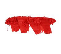 Flags de bannière de Pennant, 2 sac 200m de bannières de fanion solides drapeaux String anti-fade décoratifs drapeaux de triangle bruant pour décoration de fête (Drapeau rouge de la corde rouge)