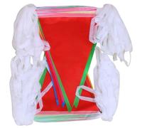 Flags de bannière de Pennant, 328 pieds ficelle avec 150 drapeaux triangle coloré, réutilisables pour une fête d'anniversaire carnaval