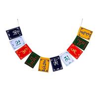 Flags De Prière du Bouddhisme Tibétain 1pc Mini Lokta Papier Prayer Flag Om Paper Prayer Flags pour Méditation Les Cadeaux De Yoga