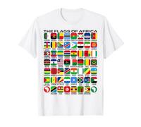 Flags of The Countries of Africa 54 Flag African Geography T-Shirt