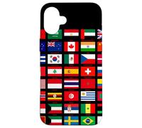 Flags of The Countries of The World Graphic Cool Designs Coque pour iPhone 16 Plus