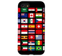 Flags of The Countries of The World Graphic Cool Designs Coque pour iPhone SE (2020) / 7/8