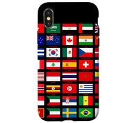 Flags of The Countries of The World Graphic Cool Designs Coque pour iPhone X/XS