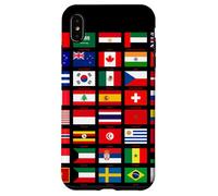 Flags of The Countries of The World Graphic Cool Designs Coque pour iPhone XS Max