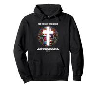 Flags of The World - Christian Faith Cross John 8:12 Light Sweat à Capuche