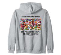 Flags of The World - Christian Faith Gospel Mark 16:15 Sweat à Capuche