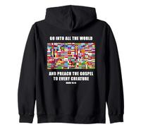 Flags of The World - Christian Faith Gospel Mark 16:15 Sweat à Capuche