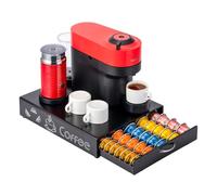 Flagship Tiroir à dosettes de café Nespresso pour dosettes Vertuo, style graffiti, grande capacité, s'adapte à toutes les tailles de dosettes Vertuo