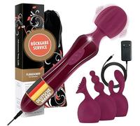 FLAGSHIP - Vibromasseurs Feminin I Magic Wand [EXTRA PUISSANT] Gode Femme Sex I Vibromasseurs Feminin Clitoridien I Gode + Cap de Silicone Premium I Sextoyse Femme Sex I Sextoyse Couple Plaisir, Dildo