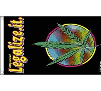 FlagSuperstore Drapeau Legalize it 152 x 91 cm 100% Polyester avec œillets