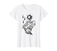 Flail and Armor Gouttes de Sang médiévales Blackwork Traditionnel T-Shirt Graphique avec Valeur