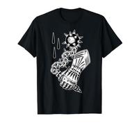 Flail and Armor Gouttes de Sang médiévales Blackwork Traditionnel T-Shirt Graphique avec Valeur, Homme, Noir, XL