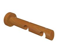 Flair Deco 11022008-0022 Support pour Tringle de Course 20 mm de diamètre Interne, Cerisier laqué en, Distance du Mur 2 Voies en Bois Env. 9/15 cm