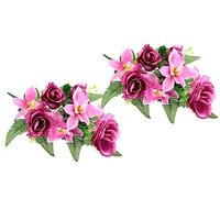 Flair Flower Bouquet de Fleurs artificielles avec Roses artificielles - Décoration funéraire - Orchidée/Roses