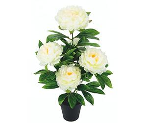 Flair Flower Bouquet de pivoines artificielles - Bouquet de Fleurs artificielles - Décoration de Mariage