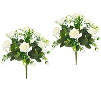 Flair Flower Bouquet de Roses Sauvages artificielles - Bouquet de Roses artificielles en Soie - Décoration de Mariage