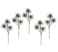Flair Flower Branche de Chardon métallique avec Paillettes - Branche de Chardon - Décoration de Noël - Fleurs artificielles - Fleurs artificielles - Fleurs en Plastique - Plante Fleuriste - AST