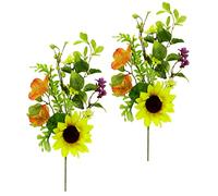 Flair Flower Branche de Coquelicots artificiels pour décoration de Mariage, Bouquet de Fleurs artificielles