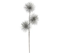 Flair Flower Branche de protéa Artificielle avec 3 têtes de Fleurs - Paillettes - Décoration de Noël - Fleurs artificielles - Fleurs artificielles - Fleurs en Plastique - Plante Fleuriste