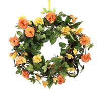 Flair Flower Couronne de Roses - Couronne de Porte - Couronne de Fleurs - Décoration Murale - Fleurs artificielles - Cadeau de Mariage, Saint Valentin, fête des mères