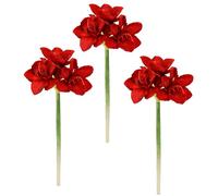 Flair Flower Fleur de Tige Artificielle Amaryllis Artificielle réaliste Fleur en Soie Fleurs Textiles Décoration de Mariage Fausses Fleurs Branche Décoration de Table Décoration d'hiver Floristique
