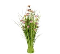 Flair Flower Herbe Artificielle avec Ranunkel - Plante d'herbe Artificielle - Décoration printanière - Rose - Environ 73 x 32 x 32 cm