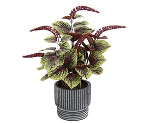 Flair Flower Plante de Poivre Nain Artificiel avec Pot de Piment - Plante d'intérieur - Plante en Soie - Plante Artificielle - Plante décorative - Grande Plante Verte - Décoration d'automne