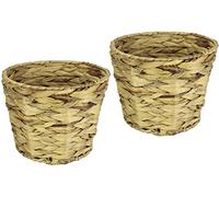 Flair Flower Pot de Fleurs en Jacinthe d'eau - Pot de Fleurs - Pot de Fleurs - Pot de Fleurs - Pot décoratif tressé - Pot de Fleurs pour Fleurs artificielles et Plantes