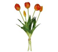 Flair Flower Real-Touch - Bouquet de tulipes artificielles - Décoration de printemps - Décoration de Pâques - Bouquet de tulipes artificielles - En latex - Fleurs artificielles - Décoration de table -