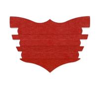 Flair Lot de 6 bandelettes nasales adhésives pour chevaux - Amélioration de la respiration pour chevaux de compétition et d'entraînement - Fournitures de santé équine - Aide respiratoire (rouge)
