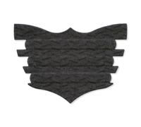 Flair Lot de 6 bandelettes nasales adhésives pour chevaux (noir, 6 paquets), bandes nasales équines adhésives et soutien, amélioration de la respiration pour compétition et entraînement des chevaux