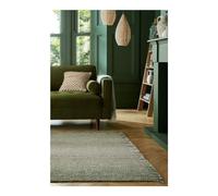 Flair Rugs - Tapis Plat avec Franges Moderne Rectangle Jute Ombre - Design - Vert - Dimensions: 150 x 80 CM