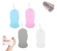 Flairaura Magic Exfoliating Bath Sponge - 3D Super Soft Skin Friendly Body Scrubber, Reusable Exfoliator for Smooth Glowing Skin, Adults Women Men (1 set)