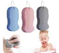 Flairaura Super Soft Sponge,Newsparkings/Spirittion Magic Exfoliating Bath Sponge 3D,Esponja Exfoliante Para Cuerpo, Reusable Radiant Skin Magic Exfoliating Body Scrubber (3C)