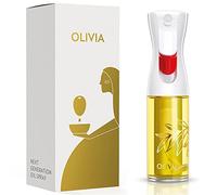 FLAIROSOL OLIVIA Vaporisateur d'Huile en Verre 130ml - Technologie de Pulvérisation Continue avec Contrôle des Portions - Polyvalent pour Cuisine, Salades, Barbecues, Vuisson, etc. (Feuilles Dorées)
