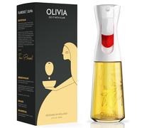 FLAIROSOL OLIVIA Vaporisateur d'Huile en Verre 200ml - Technologie de Pulvérisation Continue avec Contrôle des Portions - Polyvalent pour Cuisine, Salades, Barbecues, Vuisson, etc. (Feuilles Dorées)
